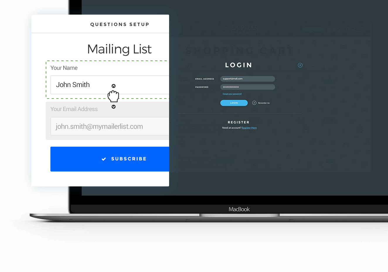 Maillist login device