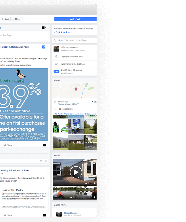 Facebook screenshot example 1