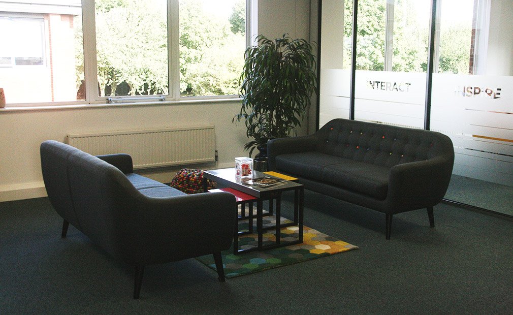 Agency client reception area
