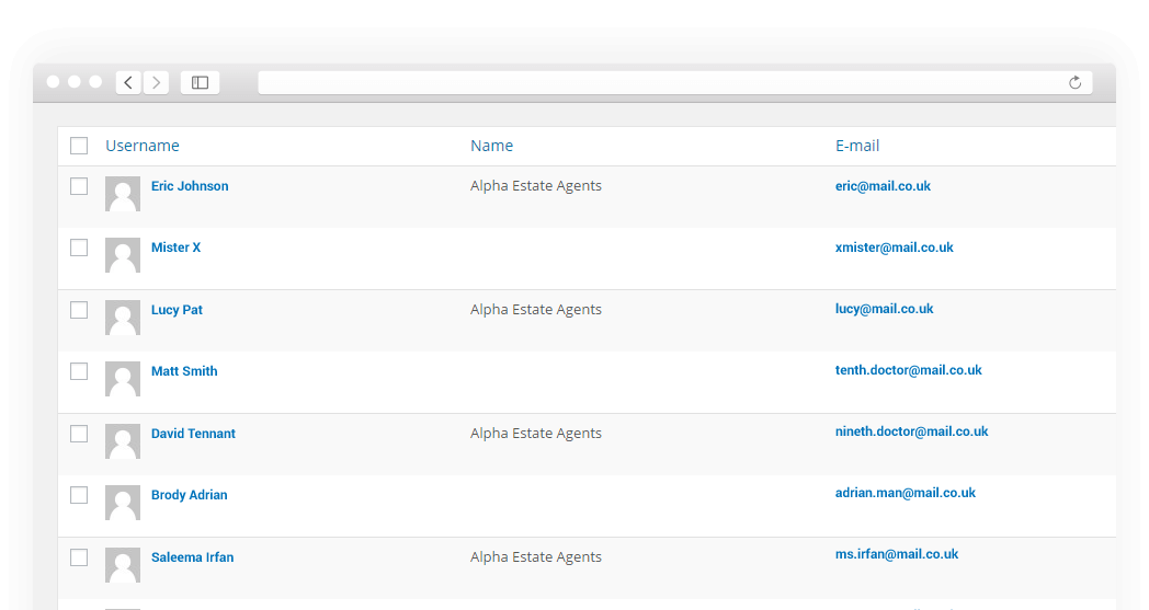 Example Wordpress members area