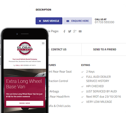Wordpress car listing example frontend